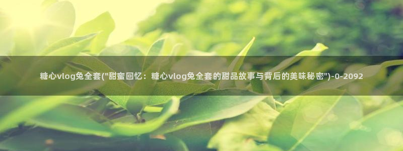 糖心vlog小包：糖心vlog兔全套(\